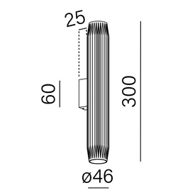 Kinkiet TRIBA mini up&down LED AQform