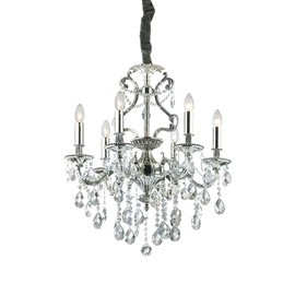 ŻYRANDOL Z KRYSZTAŁKAMI GIOCONDA SP6 044927 IDEAL LUX