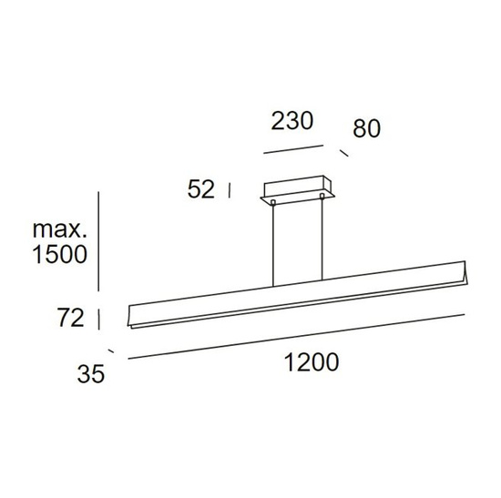 BRAVO zwieszany złoty 00-4926-F5-M1 Leds-C4 