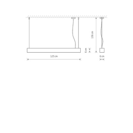Lampa wisząca SOFT LED 120X6 GRAFIT Nowodvorski