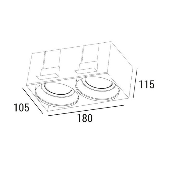 Oprawa do zabudowy ERO RD2 2 Zaho Lighting