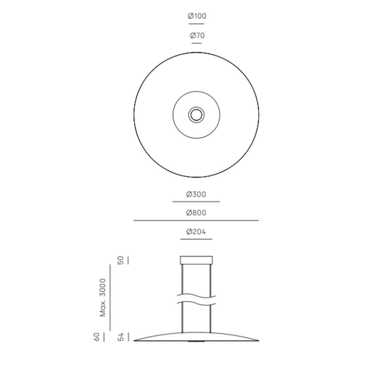 Lampa wisząca BIGCOSS C1203/80/NEG Aromas 