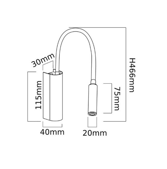 Kinkiet LED do czytania Nuto Bianco OPEN DESIGN HIGHLIGHTS