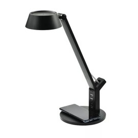 Lampka biurkowa LED LEO z ładowarką indukcyjną wireless biały