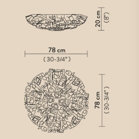 Plafon Veli Large Gold Slamp