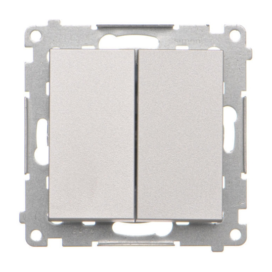 Łącznik jednobiegunowy + przycisk LED Simon 55