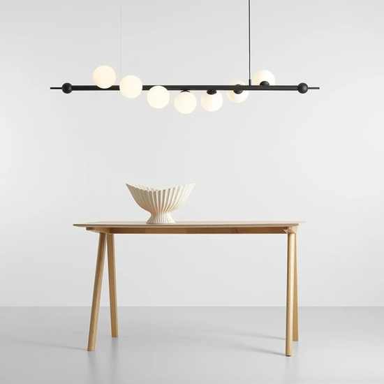 Lampa wisząca WAVE 7 1115T1 czarna