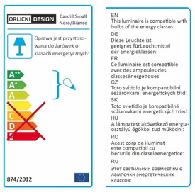 Lampa sufitowa Cardi l Small Nero / Bianco OPEN DESIGN HIGHLIGHTS