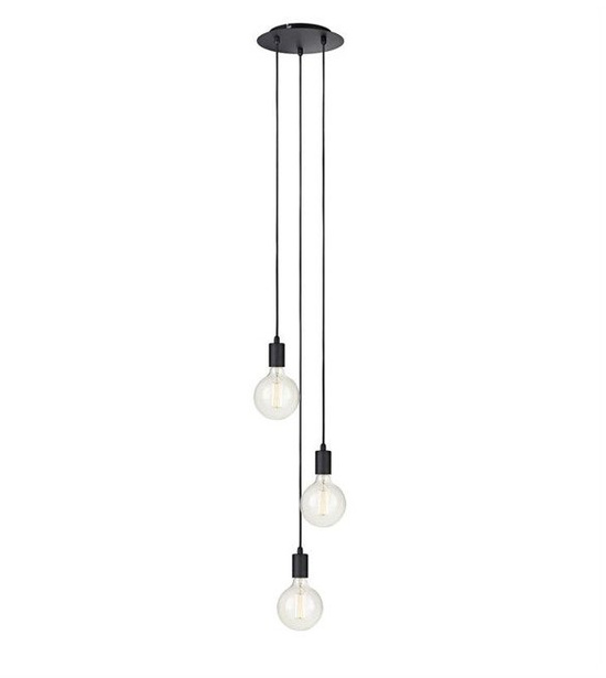 Lampa wisząca SKY 3 okrągła  Markslojd 106334 czarna