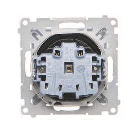 Gniazdo pojedyncze z klapką transparentną IP44 Simon 55