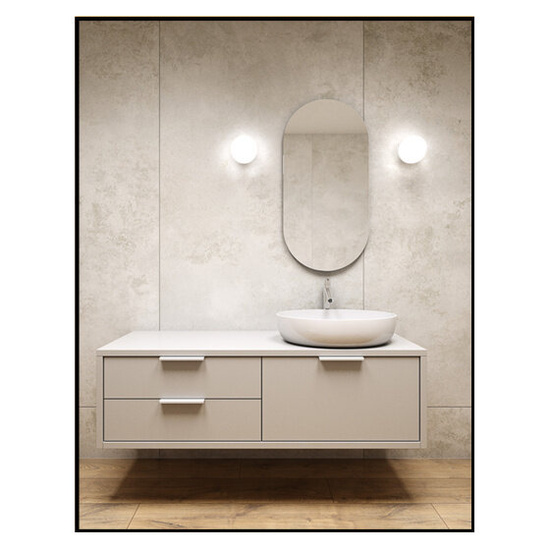 KINKIET MODERN BALL simple midi LED hermetic LOW POWER 3000K AQFORM