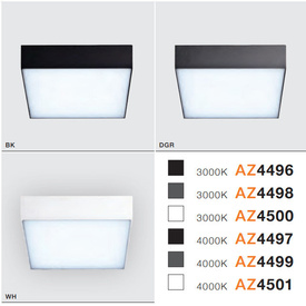 Plafon zewnętrzny  Casper Square Grey IP54 Azzardo 