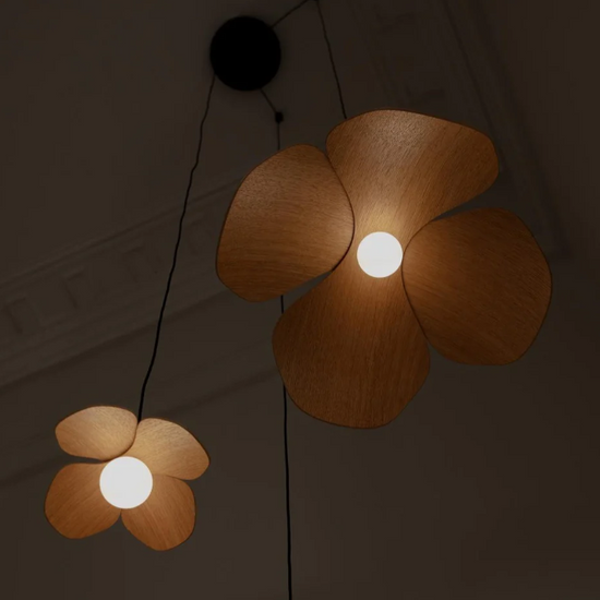 Lampa wisząca Forget me not dąb UMAGE