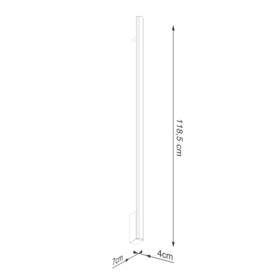 Kinkiet LAGOM 120 oliwkowy Thoro Lighting 