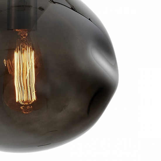 Lampa wisząca trzypunktowa AVIA BLACK 3 przydymiona KASPA