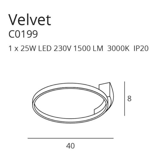 Plafon Velvet C0199 MAXLIGHT 