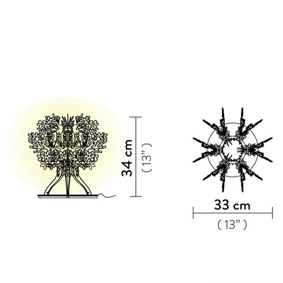 Lampa stołowa Fiorellina Biała Slamp