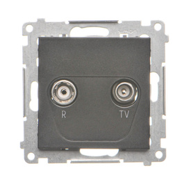 Gniazdo antenowe R-TV końcowe separowane Simon 55