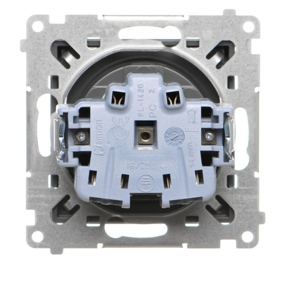 Gniazdo pojedyncze z klapą Simon 55