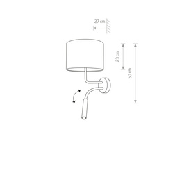 Lampka ścienna Hotel Plus I  9073 Nowodvorski 