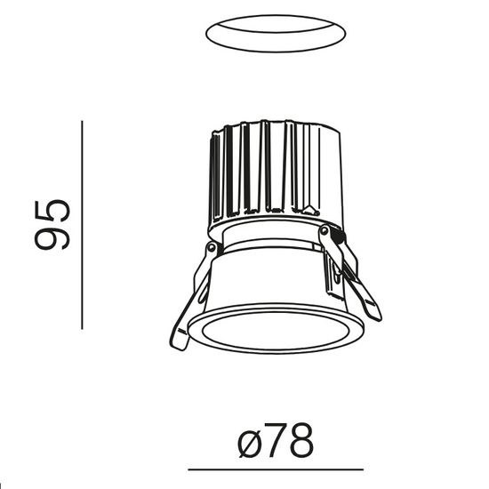 Oprawa HOLLOW LED wpuszczany AQform