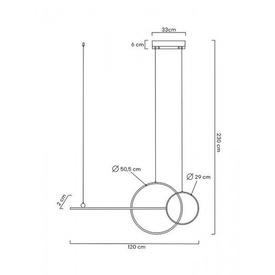 Czarna lampa wisząca RAGE Moosee