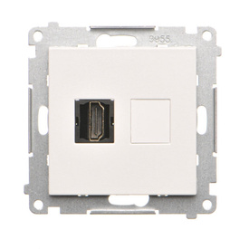 Gniazdo HDMI pojedyncze Simon 55 