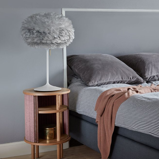 Lampa stołowa EOS CHAMPAGNE medium szara UMAGE