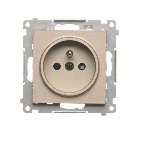 Gniazdo wtyczkowe pojedyncze z uziemieniem Simon 55 TGZ1CZ.01/144