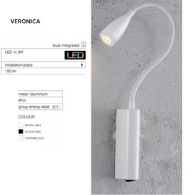 Kinkiet Veronica Azzardo biały