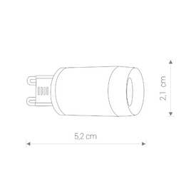 Żarówka Led G9 3W 3000K 9173