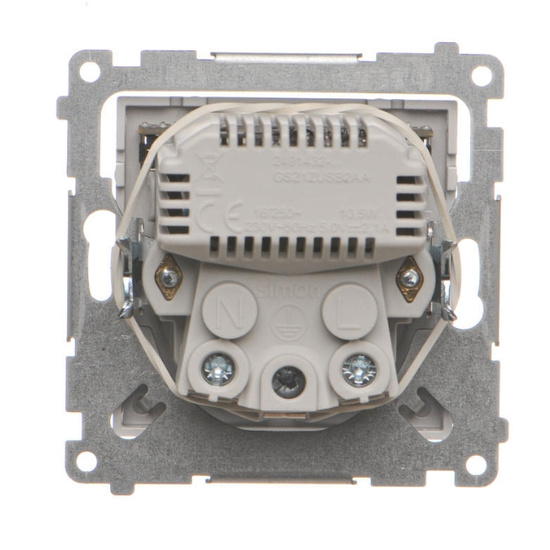 Gniazdo Schuko ze zintegrowaną ładowarką Simon 55