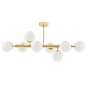 Lampa przysufitowa CUMULUS 3 złota KASPA