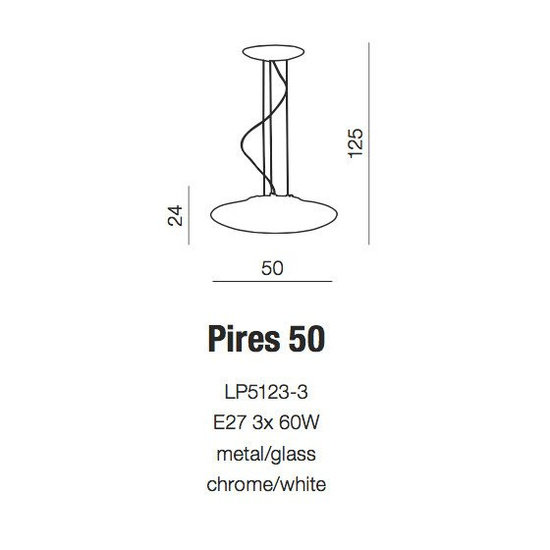 Lampa wisząca Pires 50 AZ0277 AZzardo 