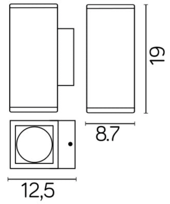Kinkiet ogrodowy ADELA MIDI M1460 DG marki SU-MA