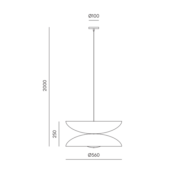 Lampa wisząca YOYO C1222/DIF/OROM Aromas 