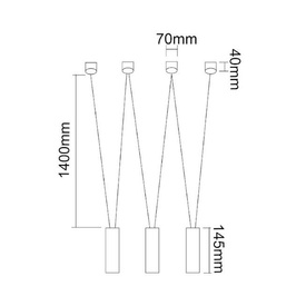 Nowoczesna lampa wisząca VIVA III BIANCO OPEN DESIGN HIGHLIGHTS