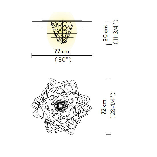 Plafon Aurora L Slamp