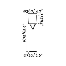 Lampa podłogowa Tree biała Faro 29869