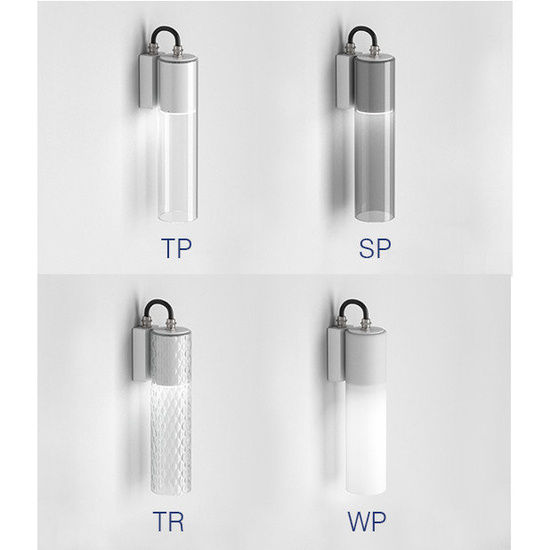 KINKIET MODERN GLASS WP Tube LED 230V hermetic AQFORM 