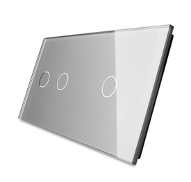 WL-7012-64 ZESTAW LIVOLO trzyprzyciskowy podwójny włącznik dotykowy