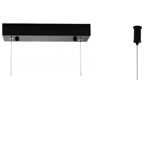 Czarna lampa wisząca RAGE Moosee