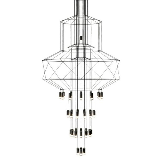 Lampa wisząca LINEA-43 czarna 90 cm