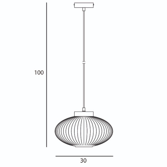 Lampa wisząca Groste czarna Italux   Dostawa: 25-06-2024