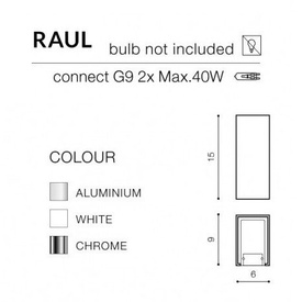 Chromowany kinkiet RAUL AZ0868 Azzardo