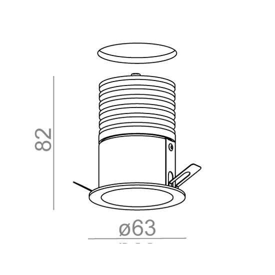 Okrągły ledowy wpust HOLLOW MINI LED AQform