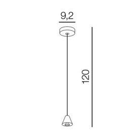 Lampa wisząca  Tentor Black AZ3098 + Trapeze white AZ3101 Azzardo