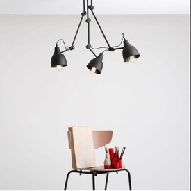 Lampa sufitowa Aida 842PL_E czarna ALDEX