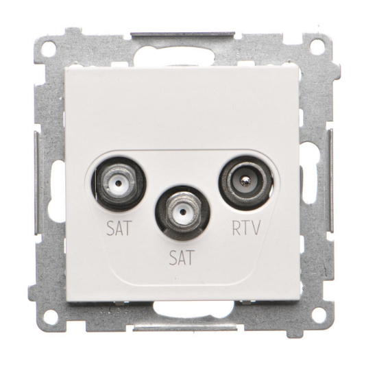 Gniazdo antenowe SAT-SAT-RTV satelitarne Simon 55 