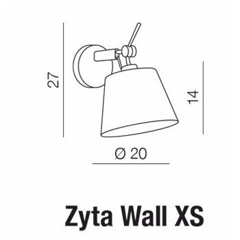 Kinkiet Zyta XS biały / chrom Azzardo